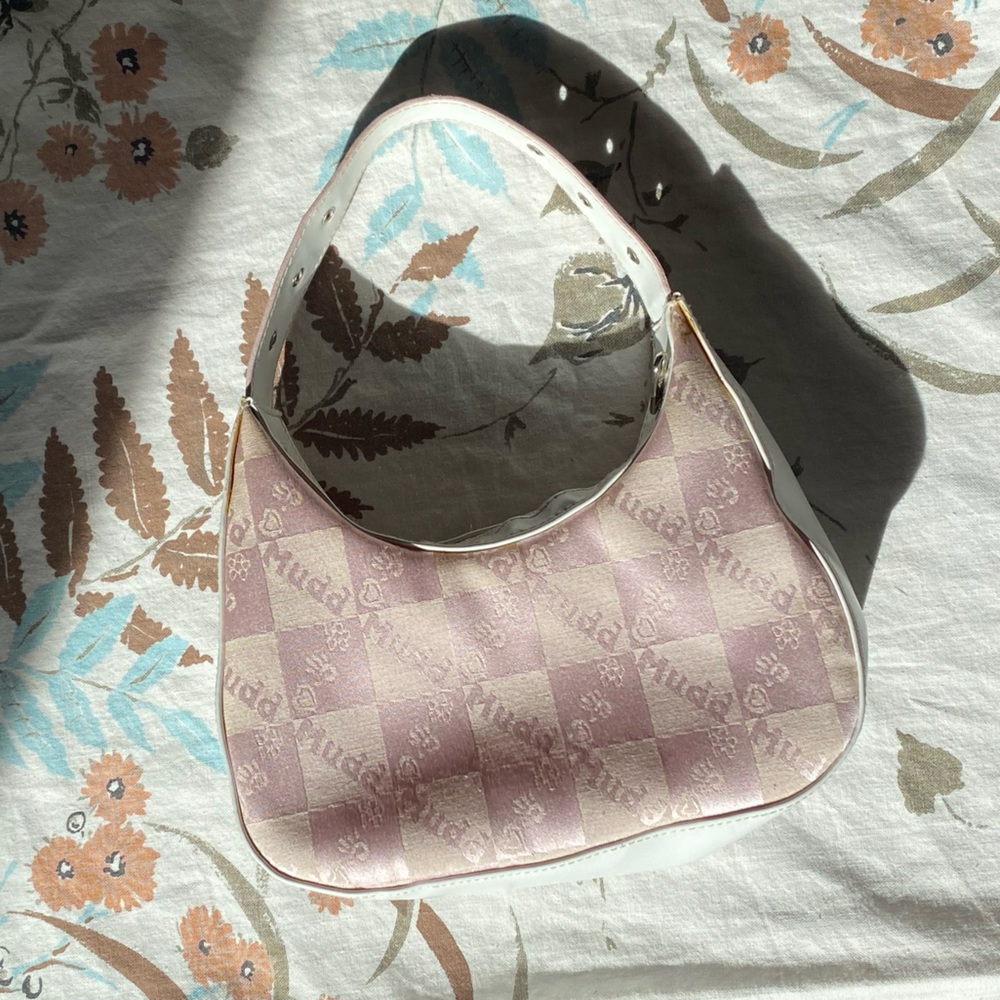 Mudd Checkered Pink Hand/Shoulder Bag🤍🎀 - Picture 3 of 14